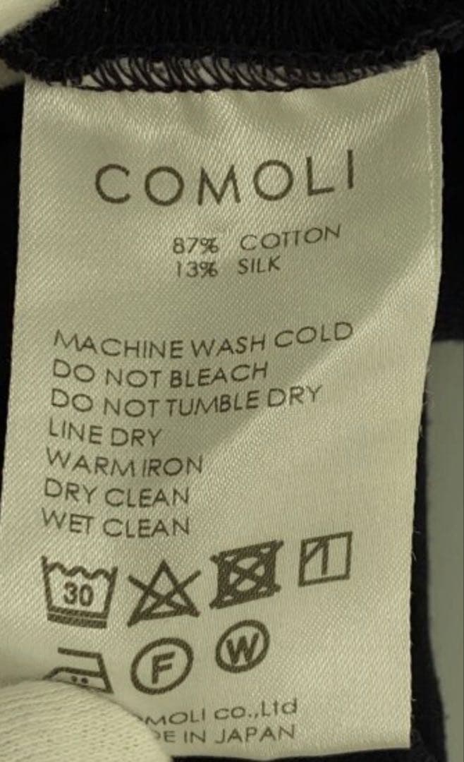 23ss コットンシルクジャージ　ハーフジップスウェット