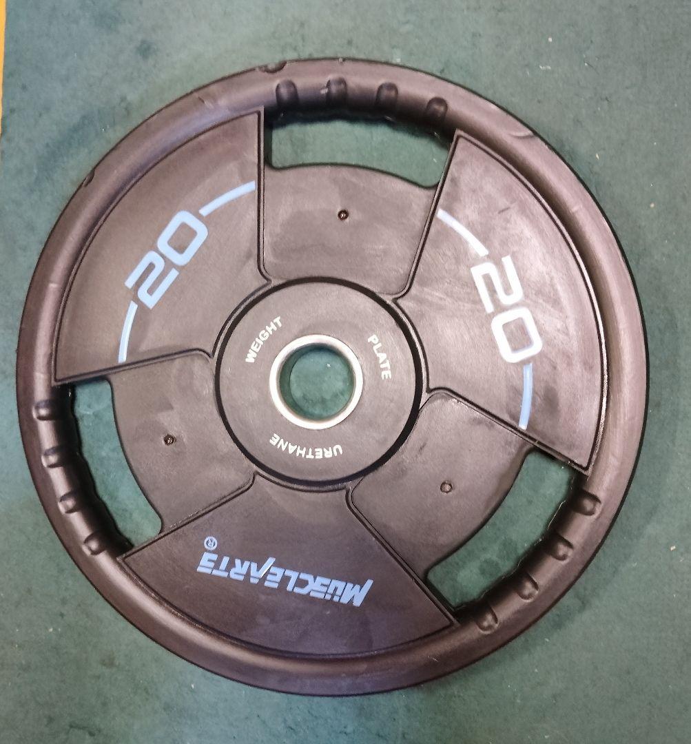 オリンピック プレート　MUSCLEARTS 20kgプレート 1枚②