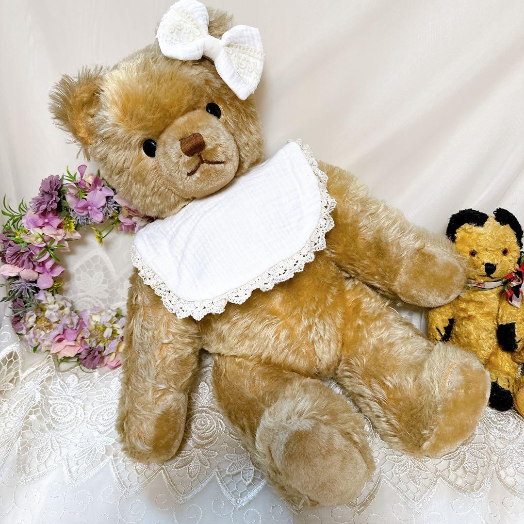 フィニステール 様❤️大きい！！❤️ずっしりアンティークベア　アンティークテディベア