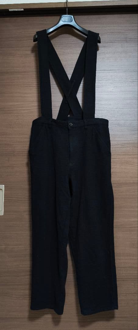 【キタキン】ブラックコムデギャルソンサロペット/オーバーオールサスペンダー