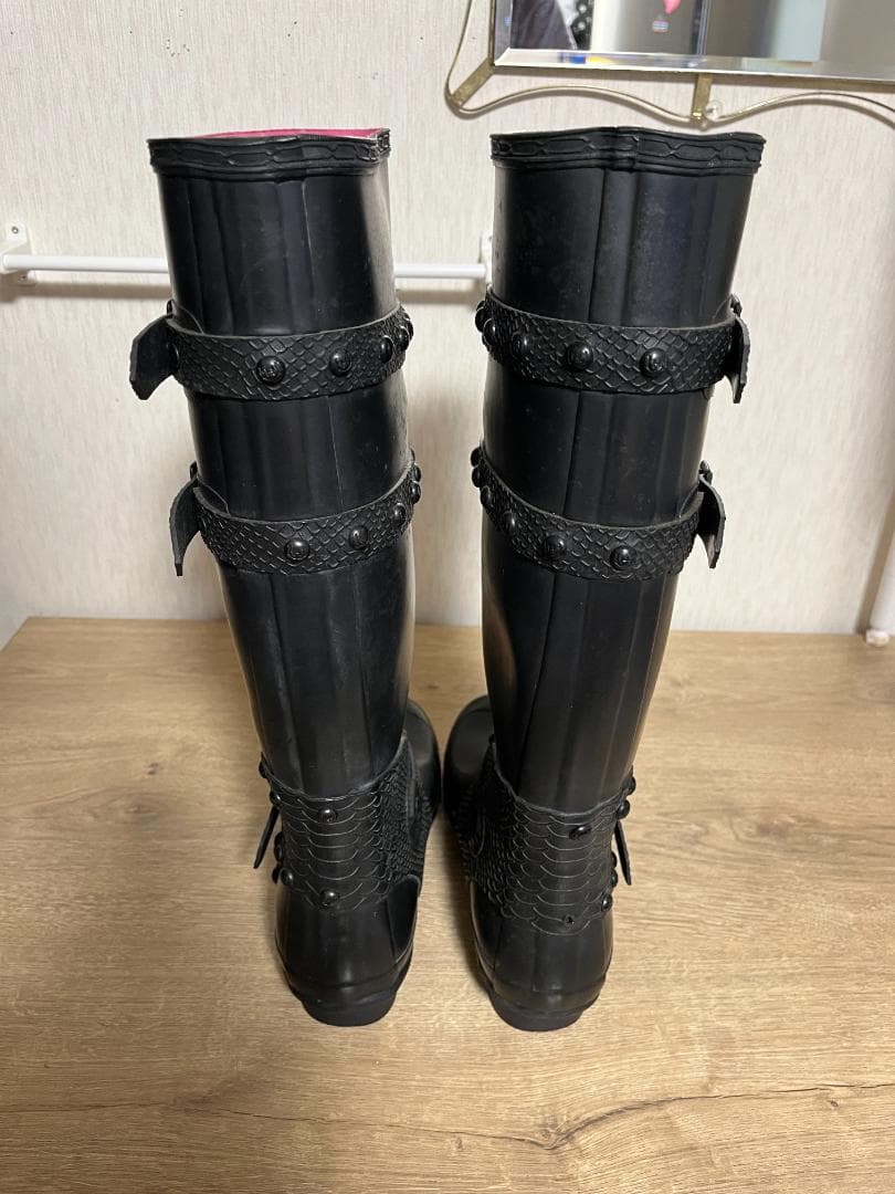 【希少品】HUNTER ロングブーツ　レインブーツ