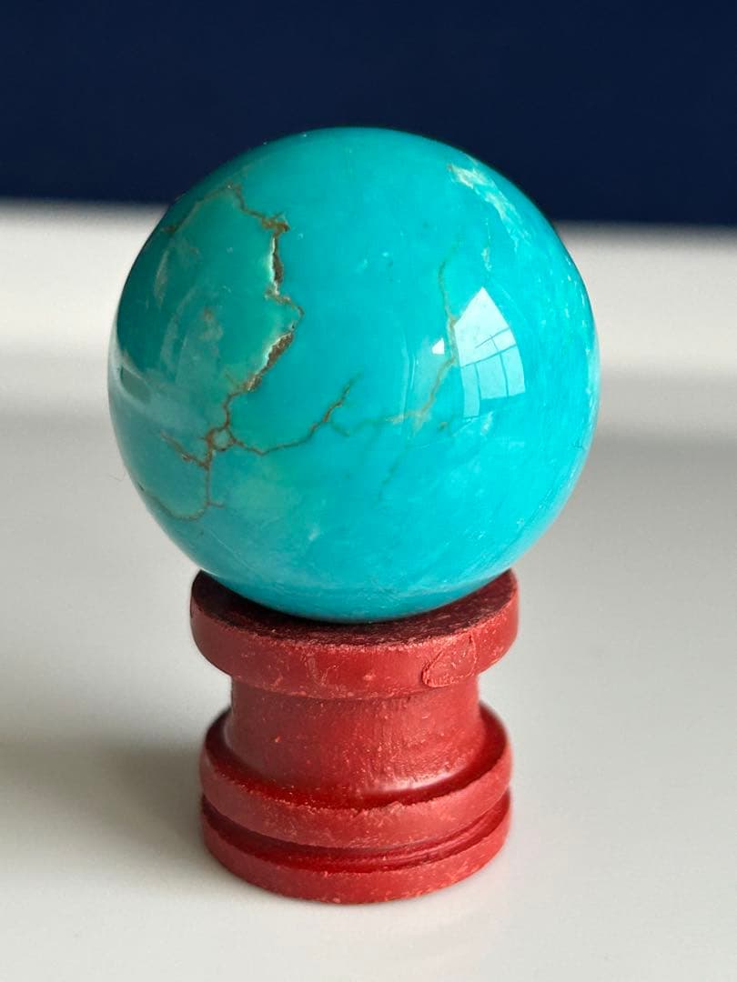✨超希少✨ターコイズ　トルコ石　丸玉　30㎜　スフィア