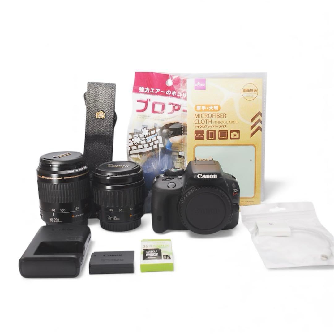 Canon Kiss X7 一眼レフ ダブルレンズ　高画質　軽量　コンパクト☘️