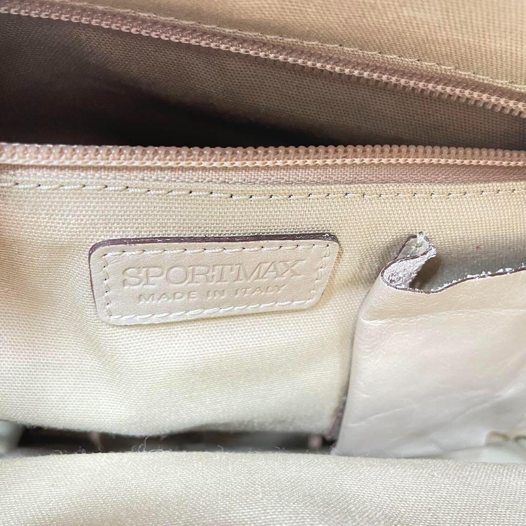 MaxMara SPORTMAX ♡ 牛革 2WAYバッグ 定価117600円