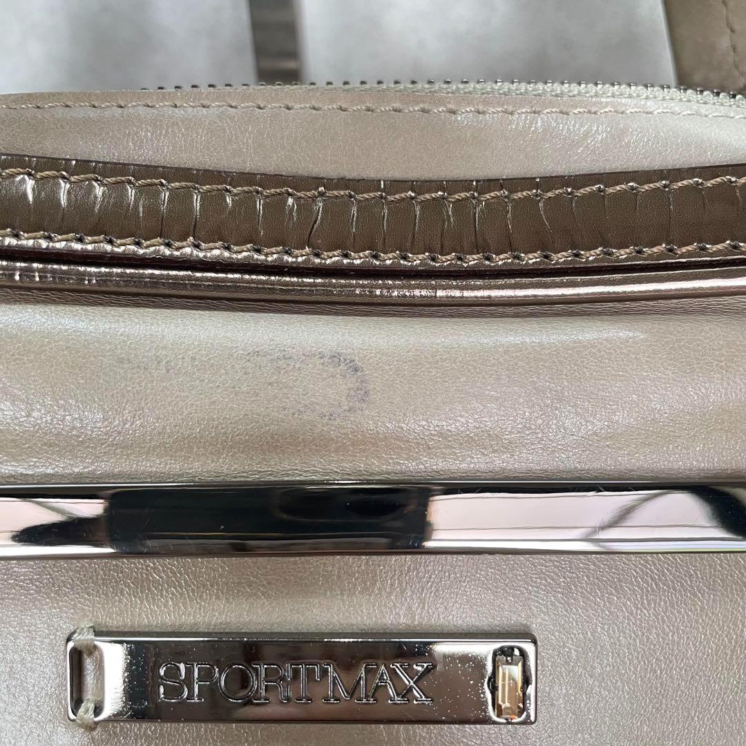 MaxMara SPORTMAX ♡ 牛革 2WAYバッグ 定価117600円