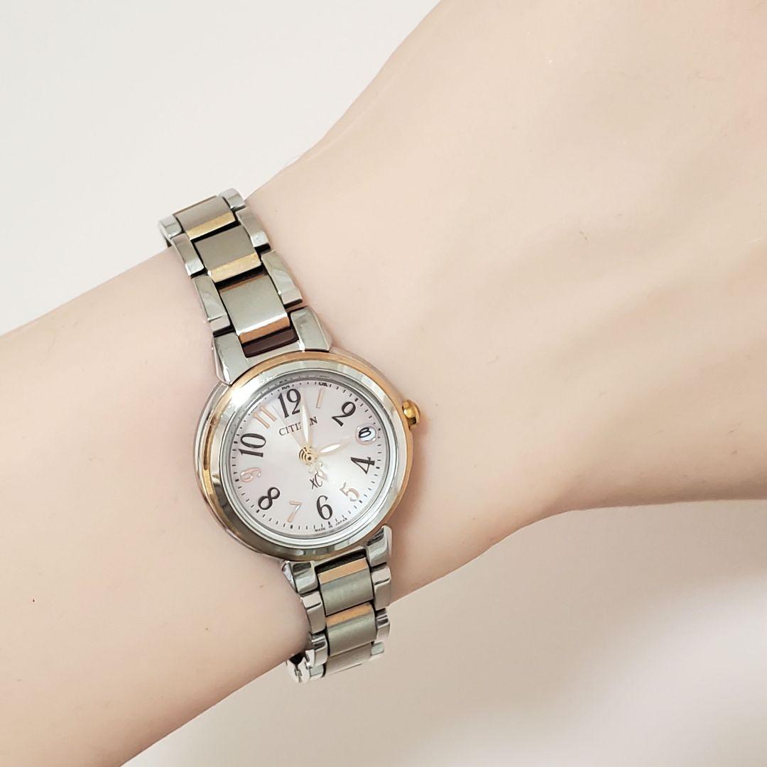 【稼働☆美品☆箱・保証書】ピンク文字盤 CITIZEN xCクロスシー t10