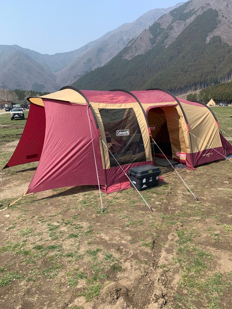 コールマンテント トンネル2ルームハウスLDX バーガンディ渚隼