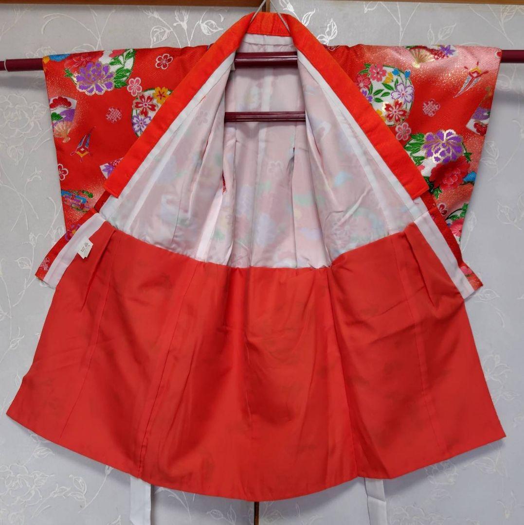 RK383アンティーク子供着物着丈72センチ裄丈35センチ正絹綺麗美品