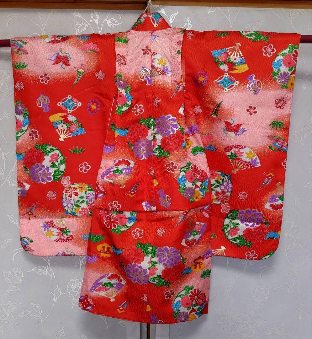 RK383アンティーク子供着物着丈72センチ裄丈35センチ正絹綺麗美品