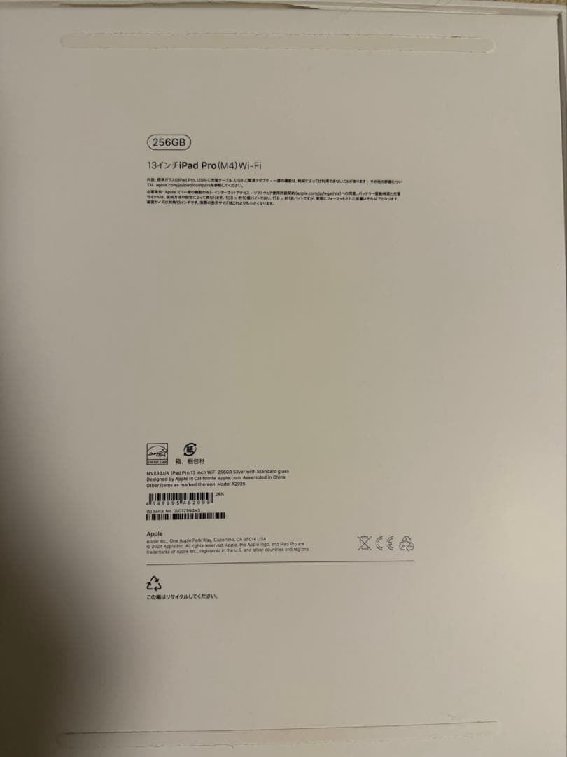 Apple iPad Pro シルバー 13インチ　256GB