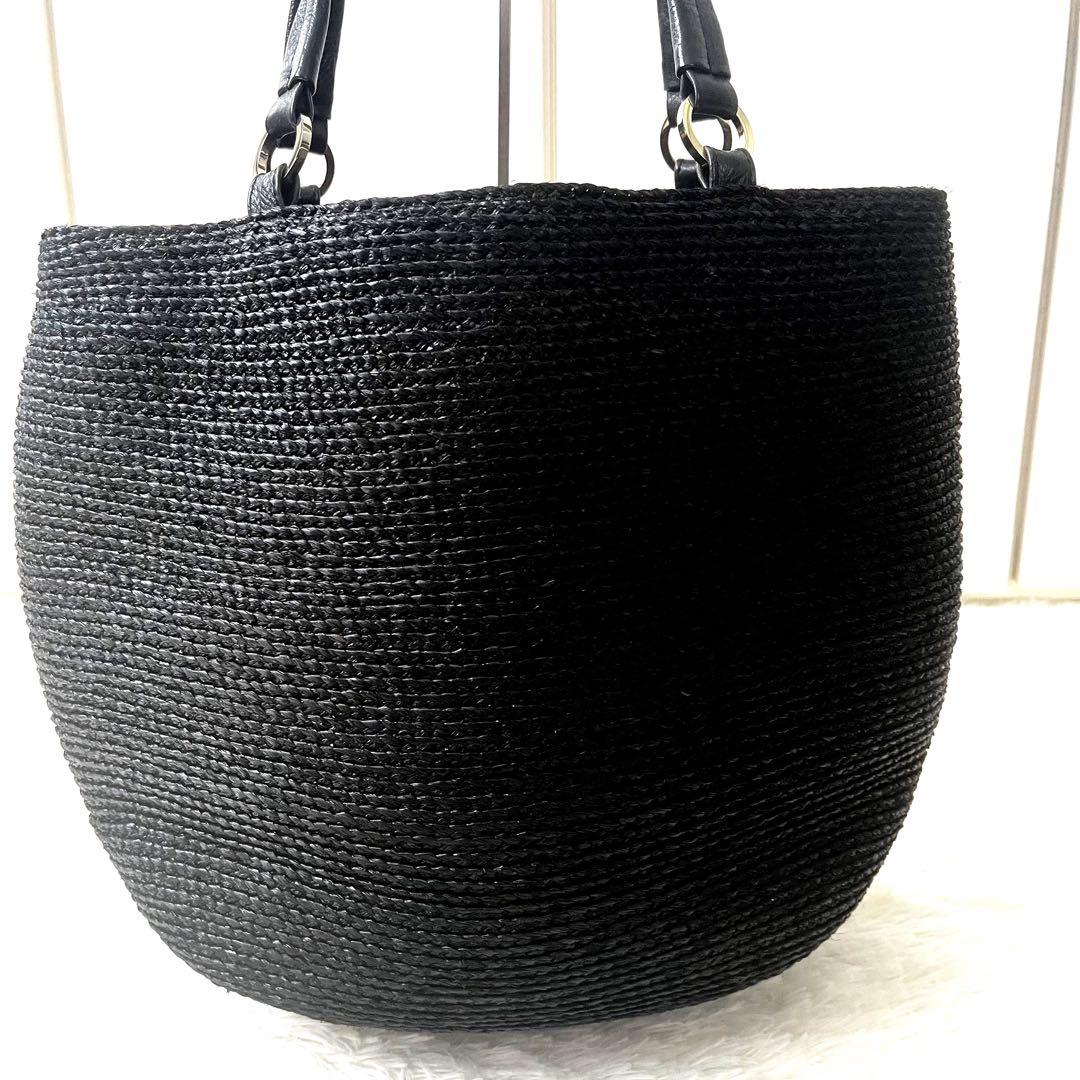 美品 ヘレンカミンスキー HELEN KAMINSKI トート レザー ラフィア