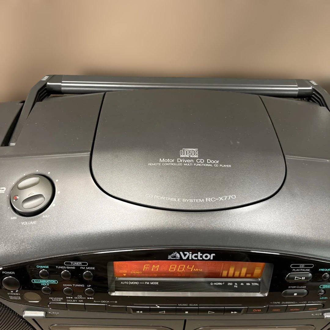 VICTOR CD ラジカセ RC-X770 G-HORN 動作品