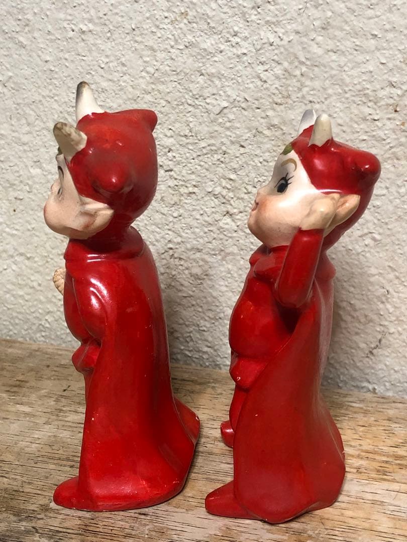ビンテージ50s デビル 悪魔　レッドデビル 妖精　ミッドセンチュリー　レトロ
