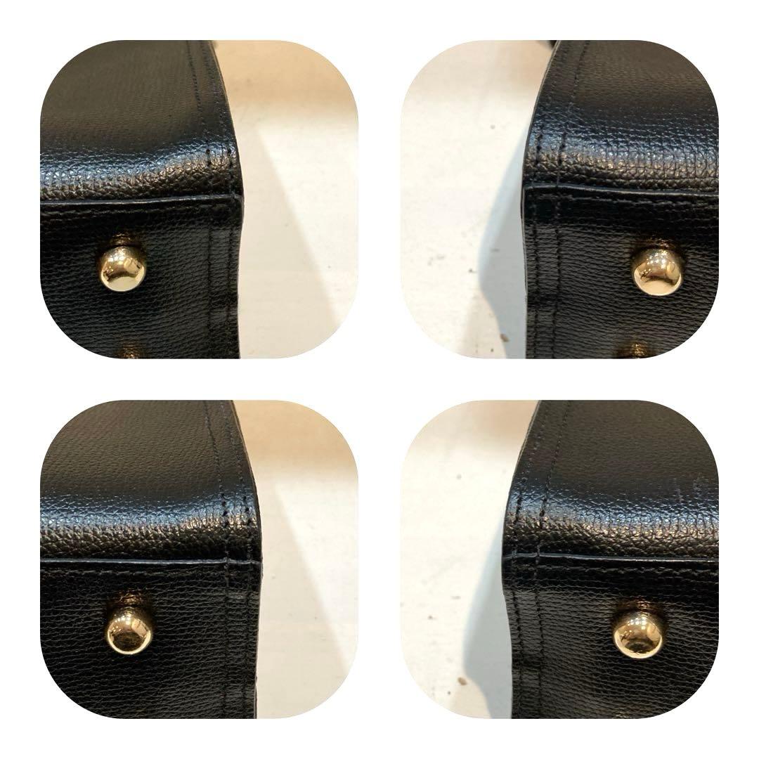 【美品】GIANNI NOTARO パネルスクエアバッグ 2way 黒