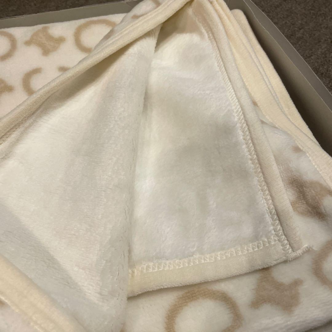 CELINE 綿毛布　マカダム柄　新品