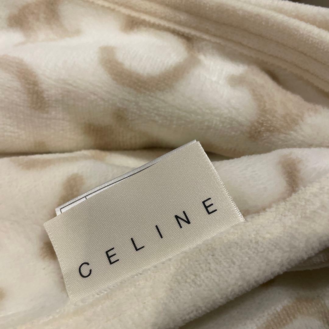 CELINE 綿毛布　マカダム柄　新品