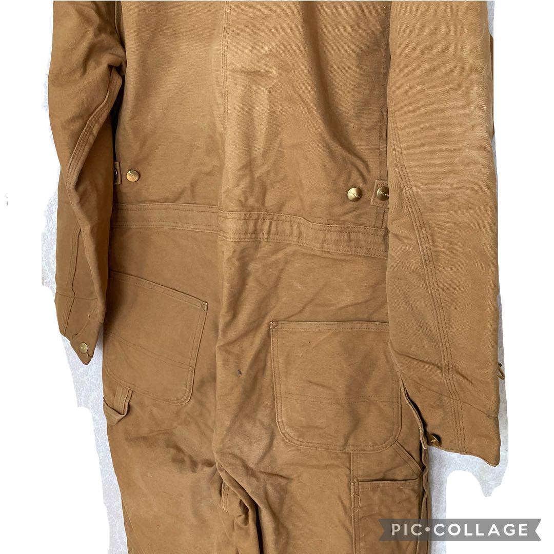 ★USA製★ Carhartt 中綿キルティング　オールインワン　つなぎ