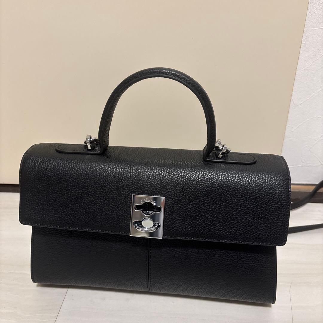 バッグ cafune MEDIUM STANCE - BLACK(TEXTURE)