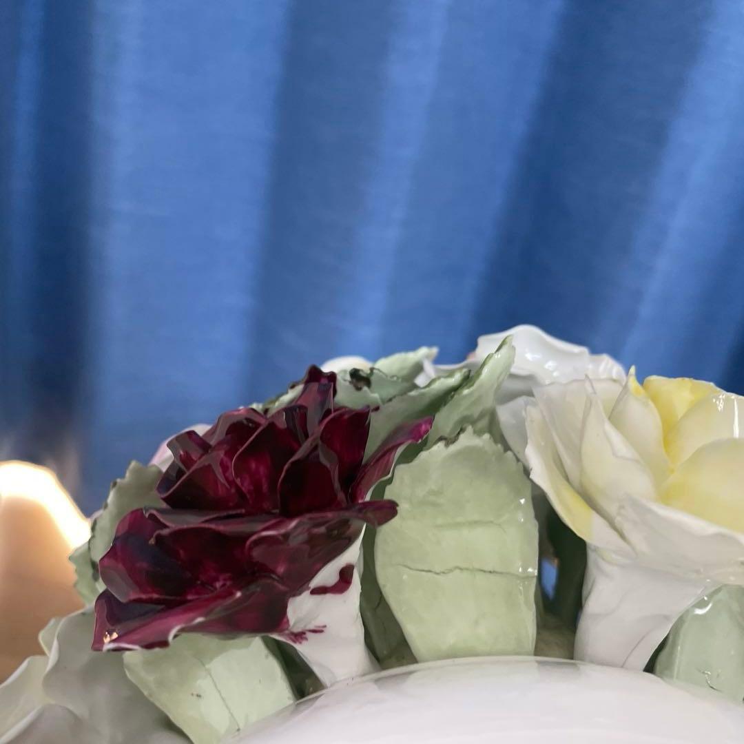 ロイヤルドルトン　陶器のバラ　置物　陶花　ヴィンテージ品