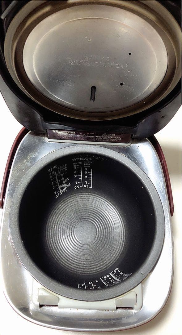 TOSHIBA 圧力IH炊飯器 RC-10E8VS ワインレッド.動作確認済