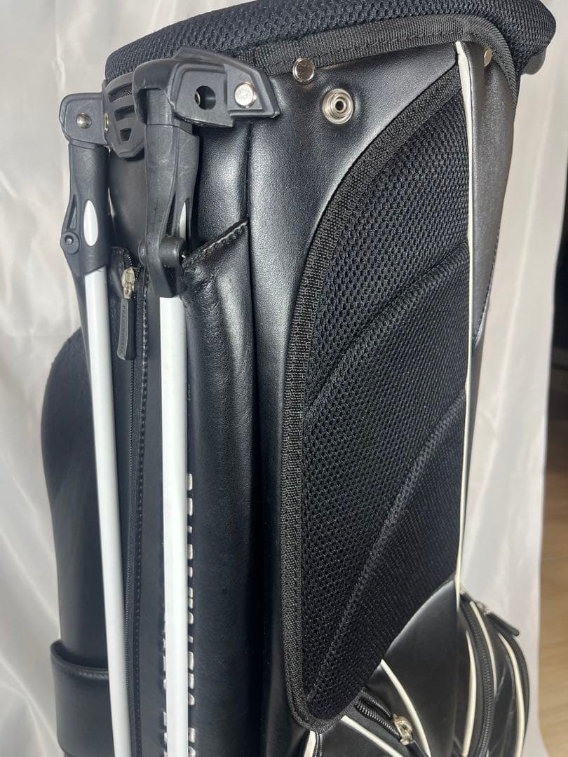 PEARLY GATES キャディバッグ ブラック/ホワイト