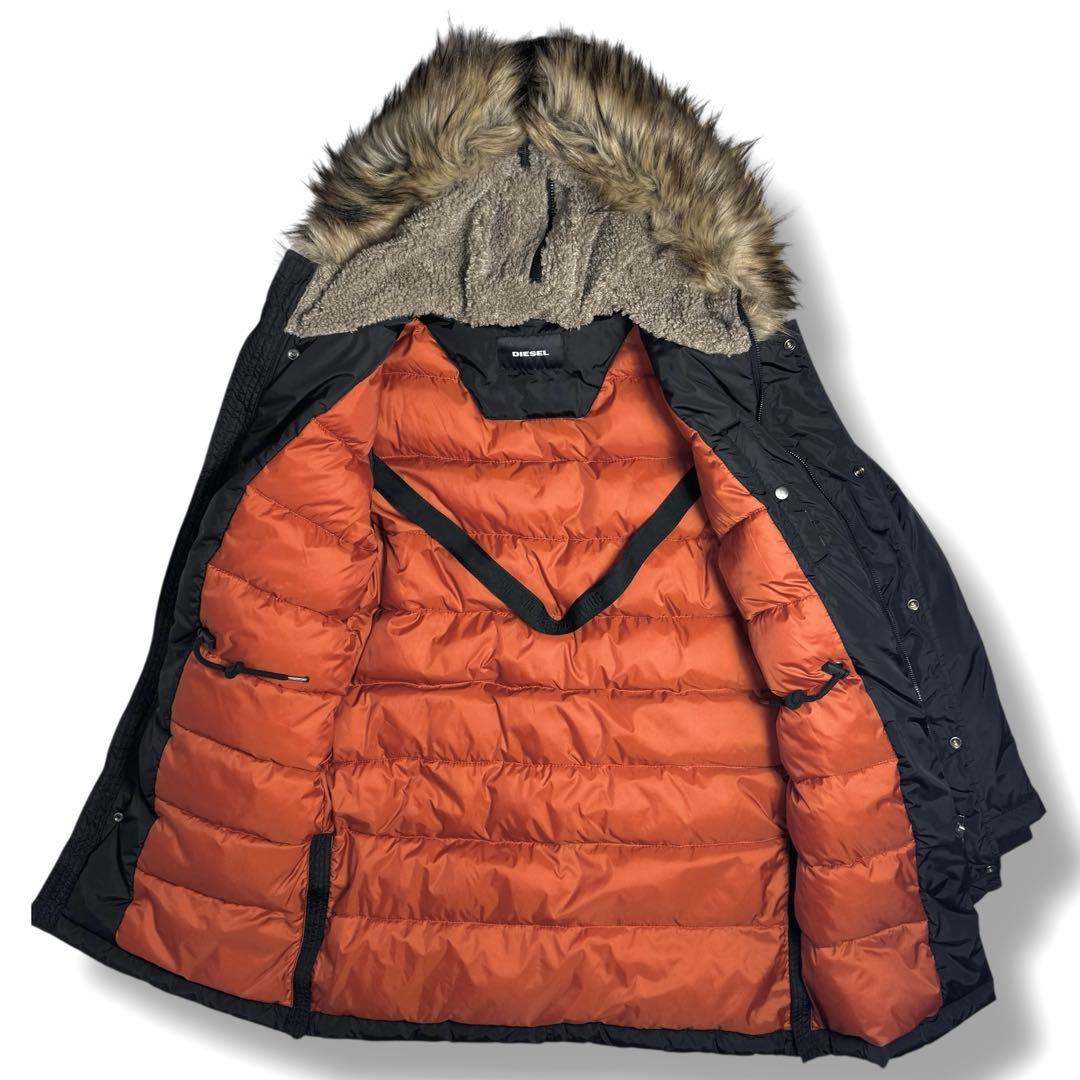 DIESEL｜\"N-2B\"ミリタリーフライトジャケットMモッズコートN-3B