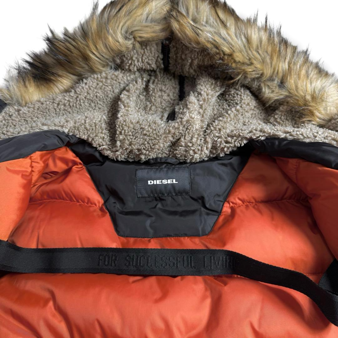 DIESEL｜\"N-2B\"ミリタリーフライトジャケットMモッズコートN-3B