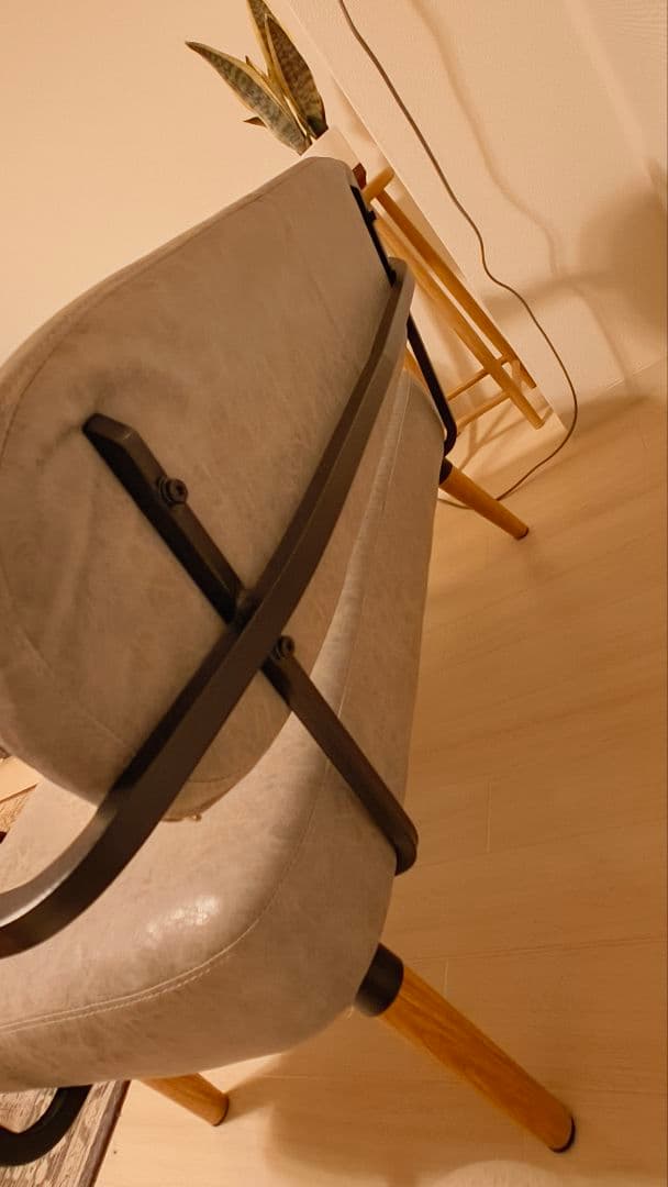 東谷　ロイス　グレー ソファ 2人掛け　レザー調