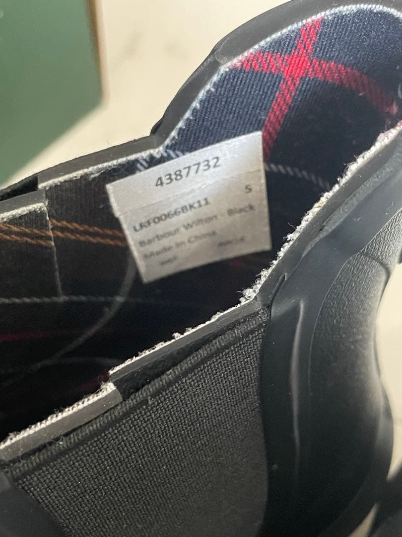 Barbour （バブアー）Wilton サイドゴア レインブーツ サイズ5