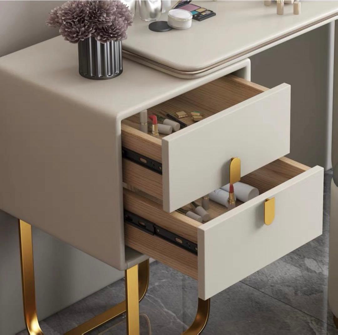 ベージュ　イタリア式高級ドレッサーセット4点セット