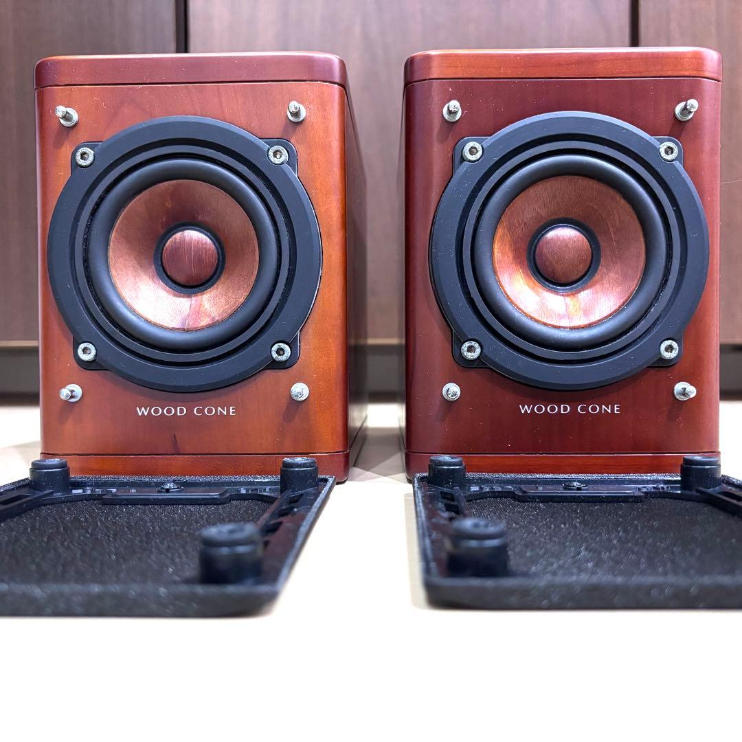 美品✨Victor SP-EXA1 ウッドコーンスピーカー ペア 純正ケーブル付