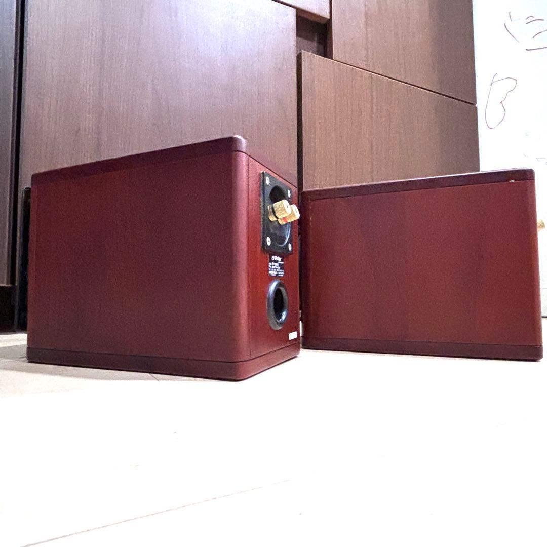 美品✨Victor SP-EXA1 ウッドコーンスピーカー ペア 純正ケーブル付