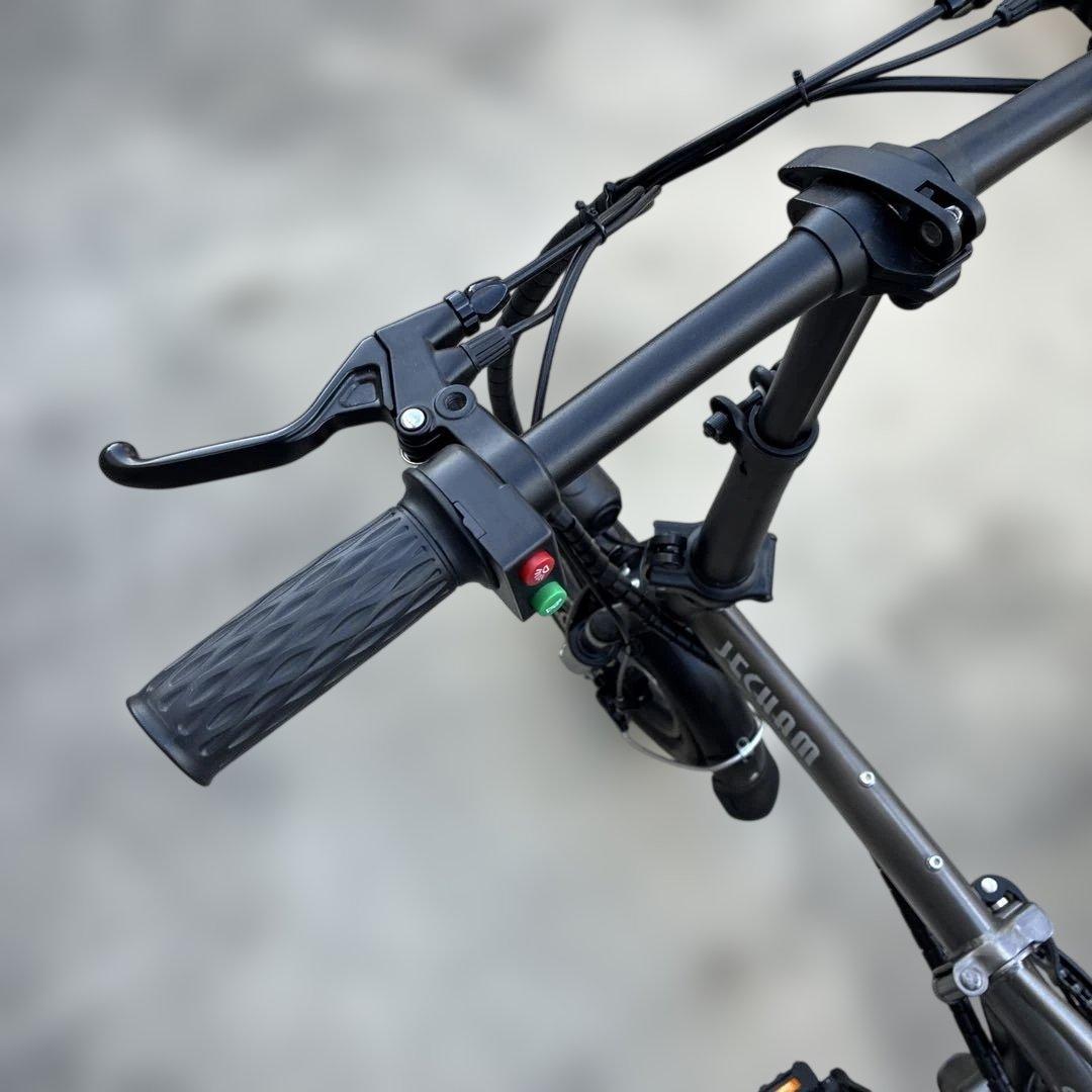 JECHAM 折りたたみ自転車 電動アシスト シルバー