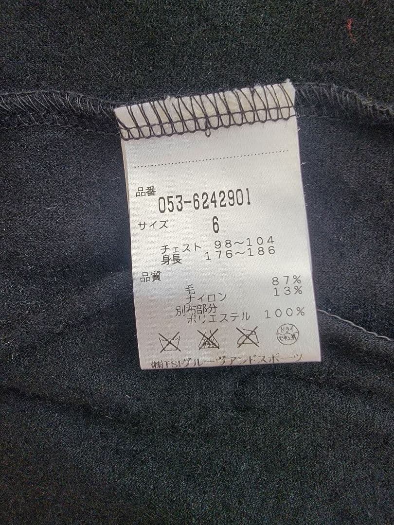 パーリーゲイツ　 メンズ　フリース　ジャケット サイズ6 ブラック