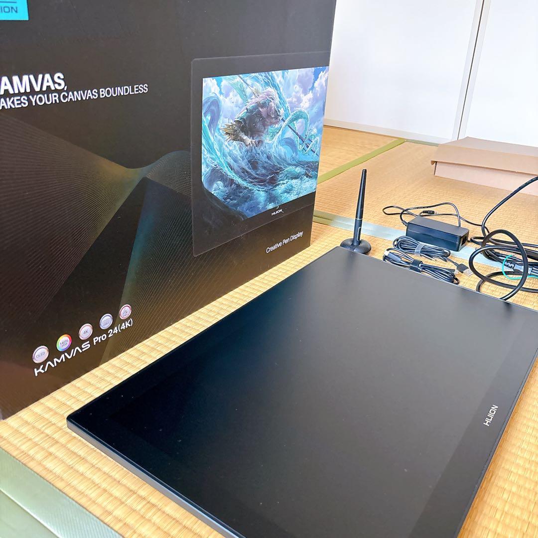 【ほぼ未使用】Huion Kamvas Pro24 (4K) 液晶ペンタブレット