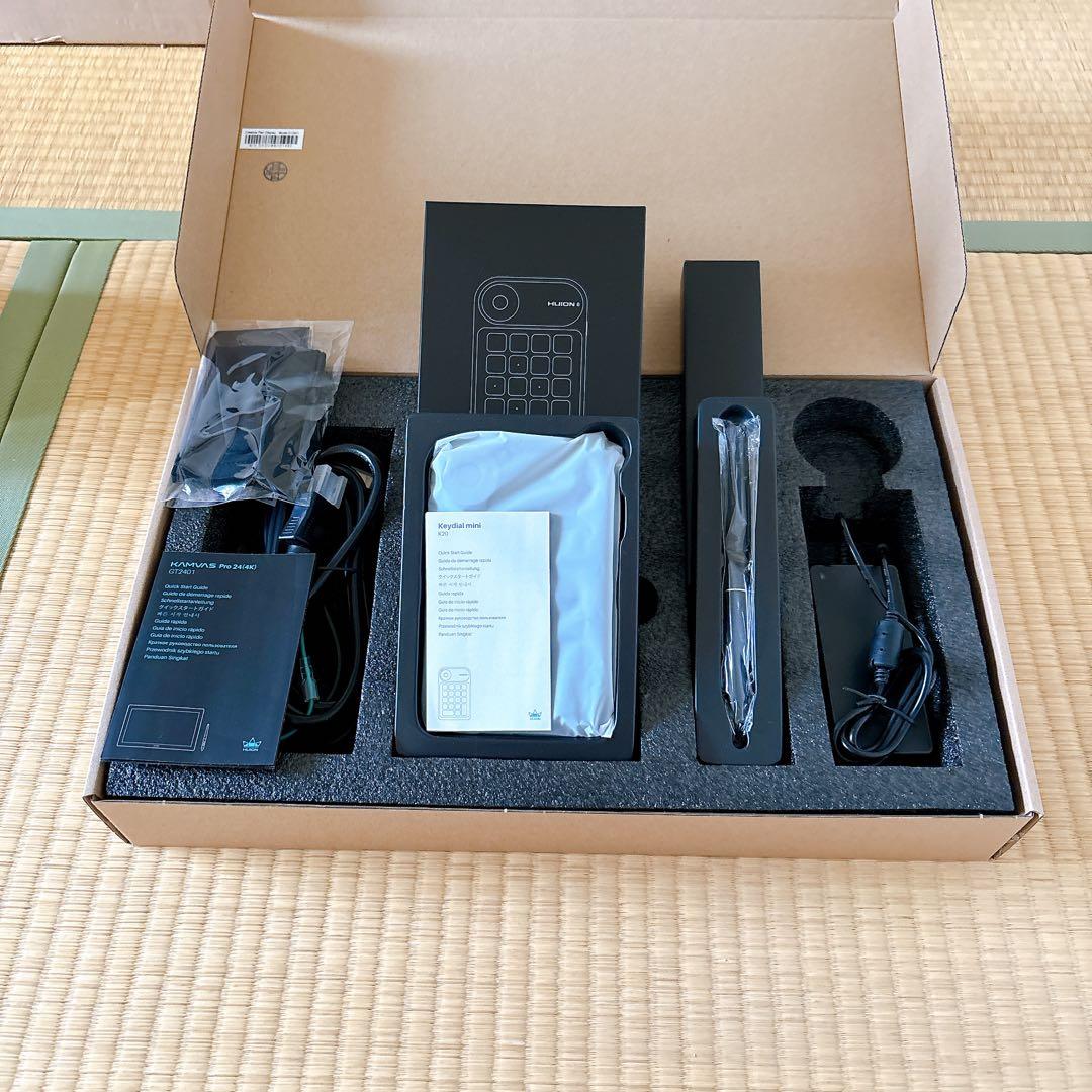 【ほぼ未使用】Huion Kamvas Pro24 (4K) 液晶ペンタブレット