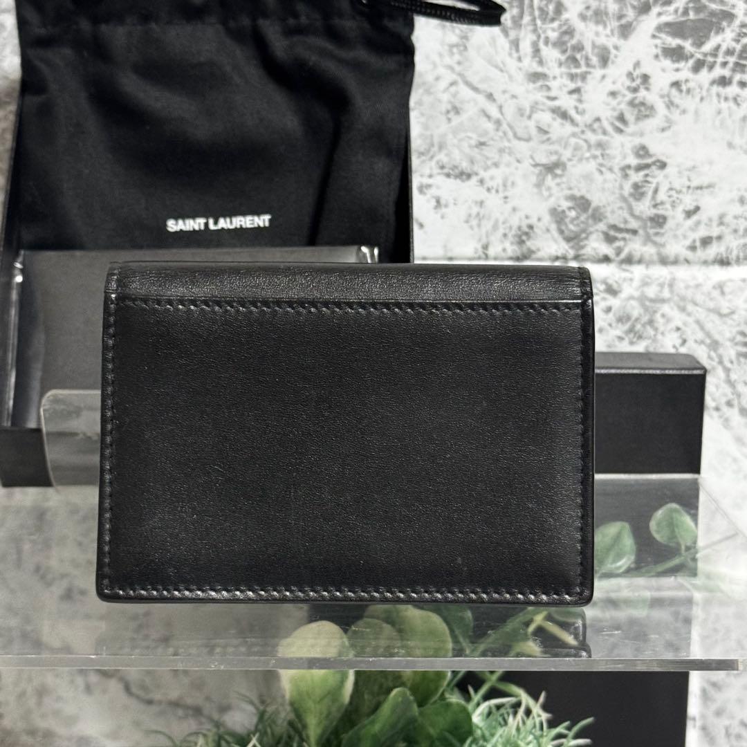 【正規品保証書】サンローラン名刺入れビジネスカードケーススムースレザー現行品