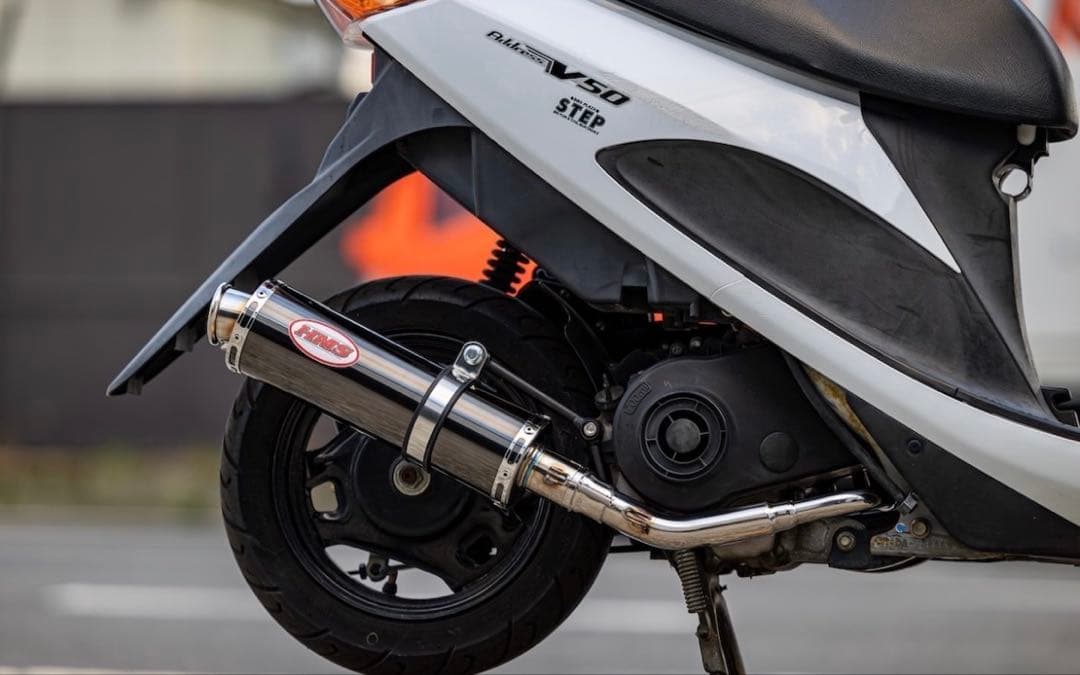 新製品 アドレスV50 (CA4BA ) HMS製 B2Xマフラー ブラック