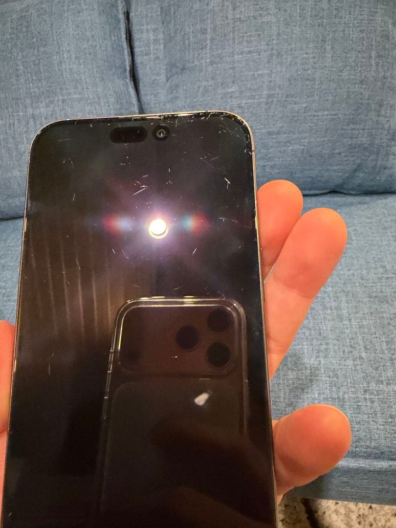 iPhone 15 promax ブルーチタニウム