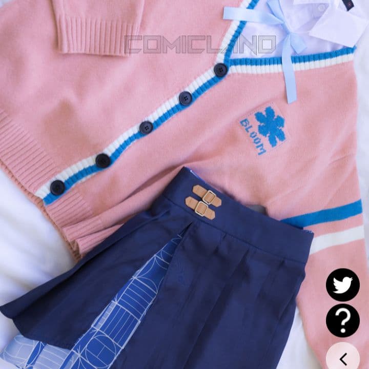 野*兎様 花海佑芽 コスプレ 衣装 学園アイドルマスター学生服 Ｌサイズ+フリー