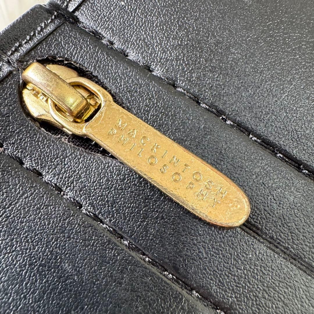 マッキントッシュフィロソフィー ロングレインブーツ ゴールドファスナー