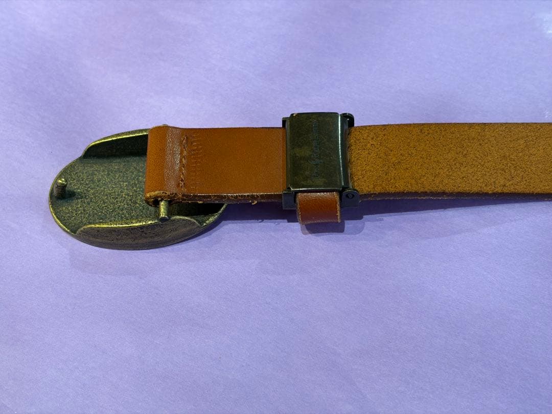 ❤️ラルフローレン❤️ポニーロゴ バックル レザーベルト❤️ゴールド金具❤️