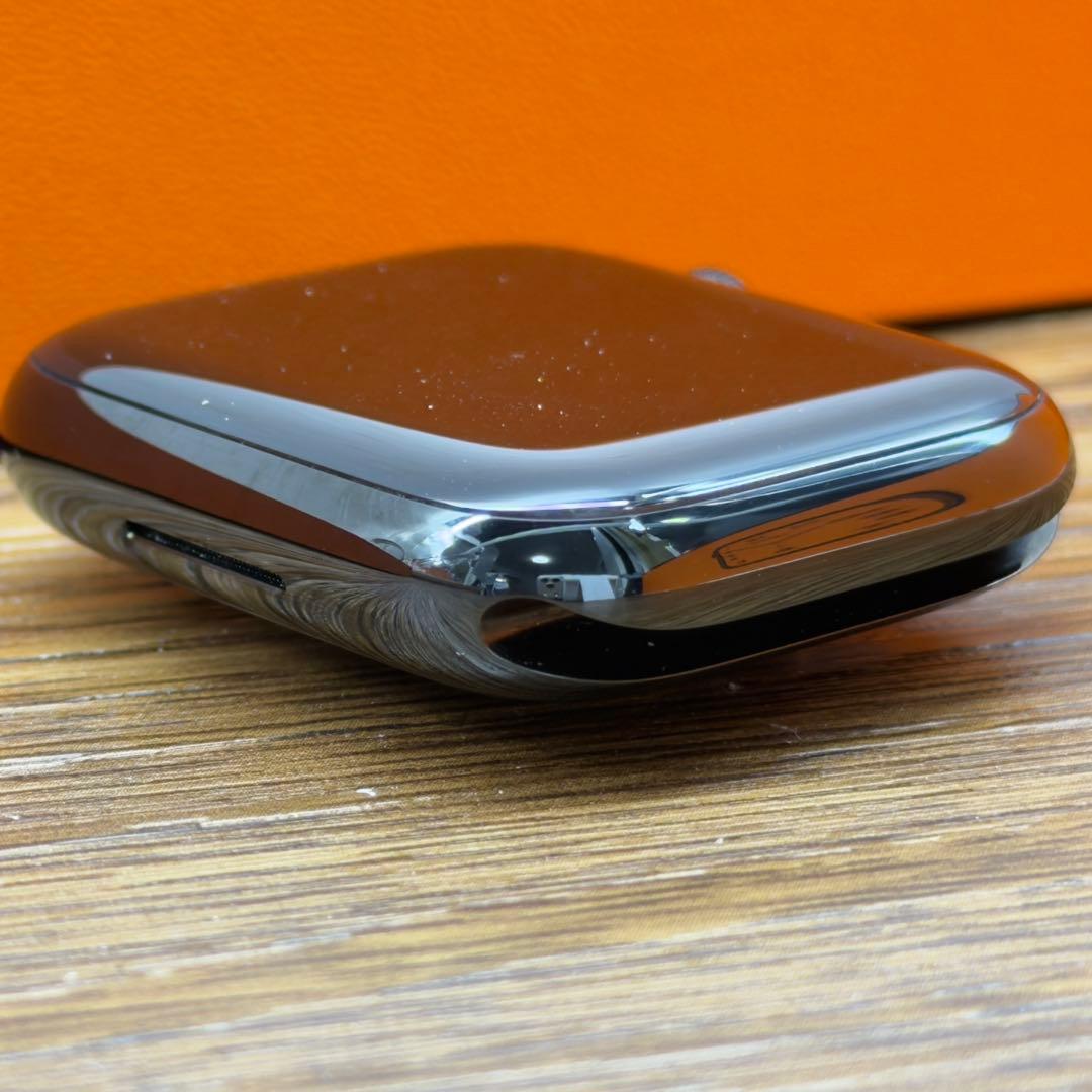 3017 Apple Watchエルメス　シリーズ7 ブラックステンレスモデル