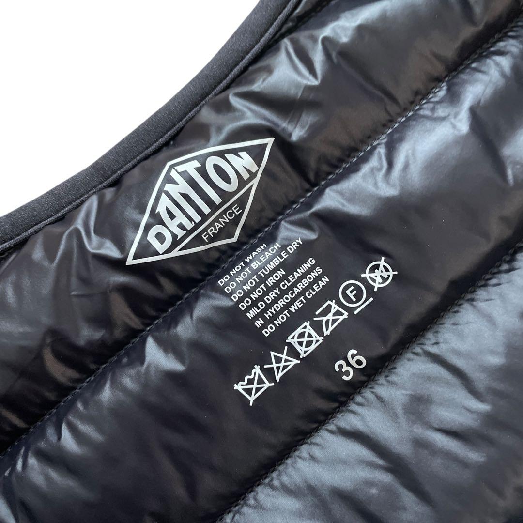 美品 DANTON インナーダウン ブラック 36