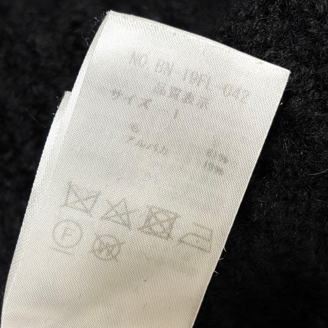 美品 BATONER バトナー ウールアルパカ ケーブルカーディガン 黒