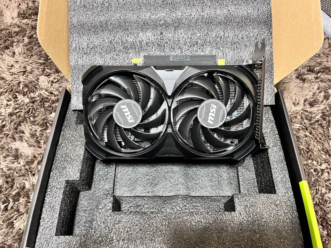 PC用ファン・クーラー MSI GeForce RTX 4060 Ti 8GB Ventus 2X