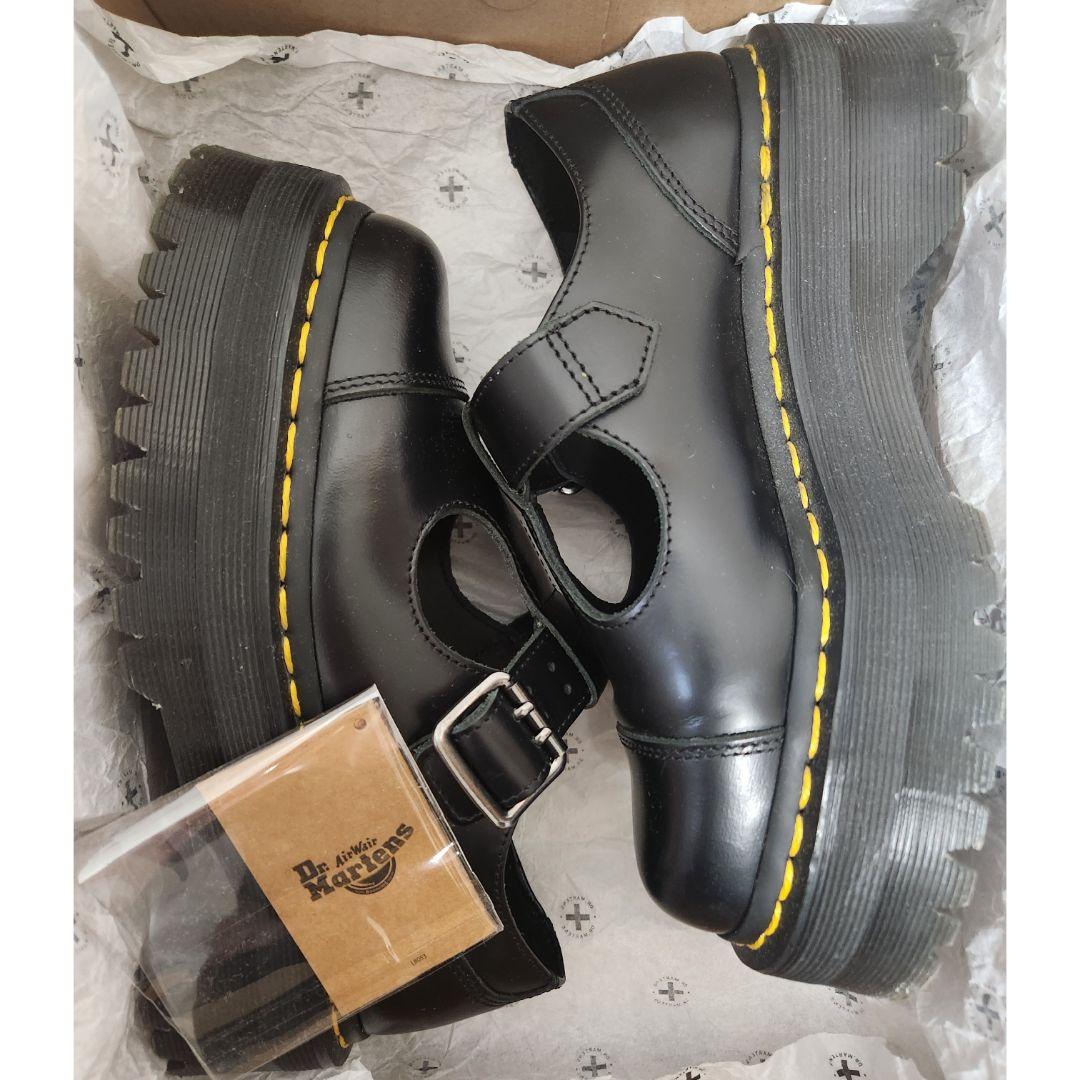 【u】ドクターマーチン べサン 厚底 ブラック UK3 箱あり 22㎝