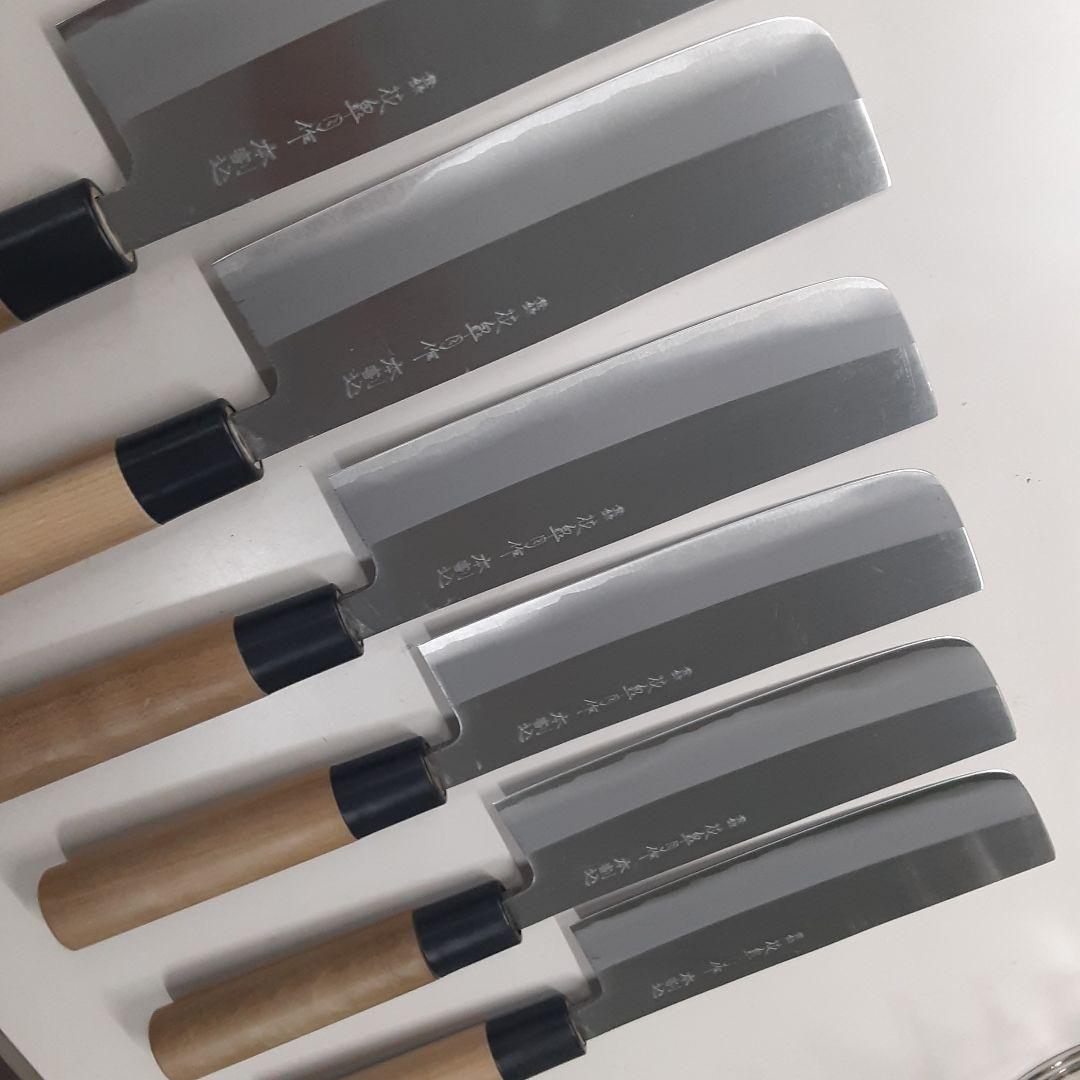 菜切り包丁 6本セット ステンレス製