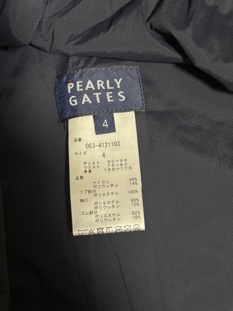 新品未使用 パーリーゲイツ ジップアップ4121103 サイズ4 タグ付き