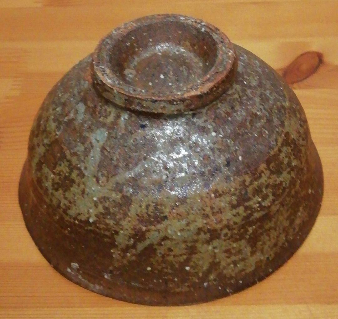 千漢鳳作　韓国　柿の蔕　茶碗　共箱　茶道具